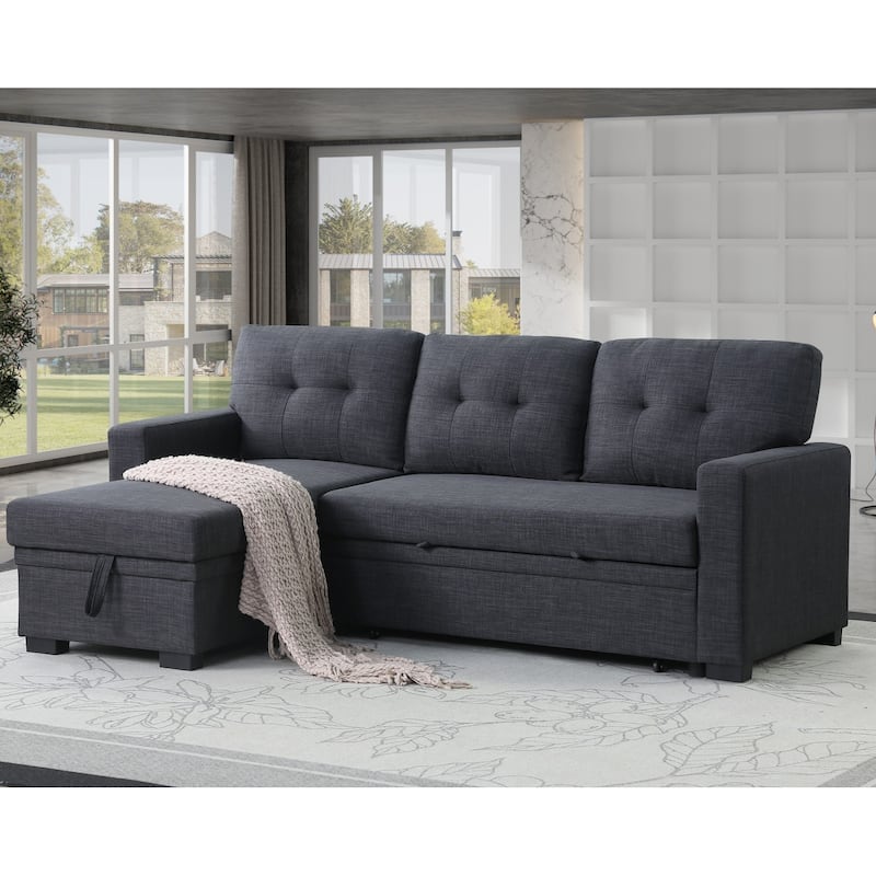 Modern Living Room Modular Sofa with Pull-out Bed and Hidden Storage
