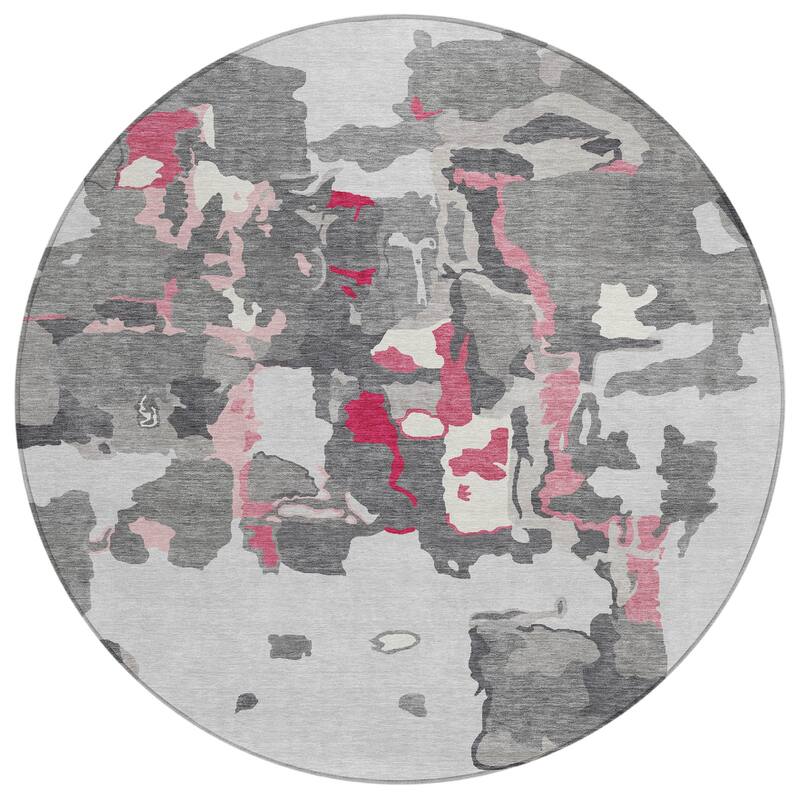 Machine Washable Indoor/ Outdoor Abstract Glam Chantille Rug