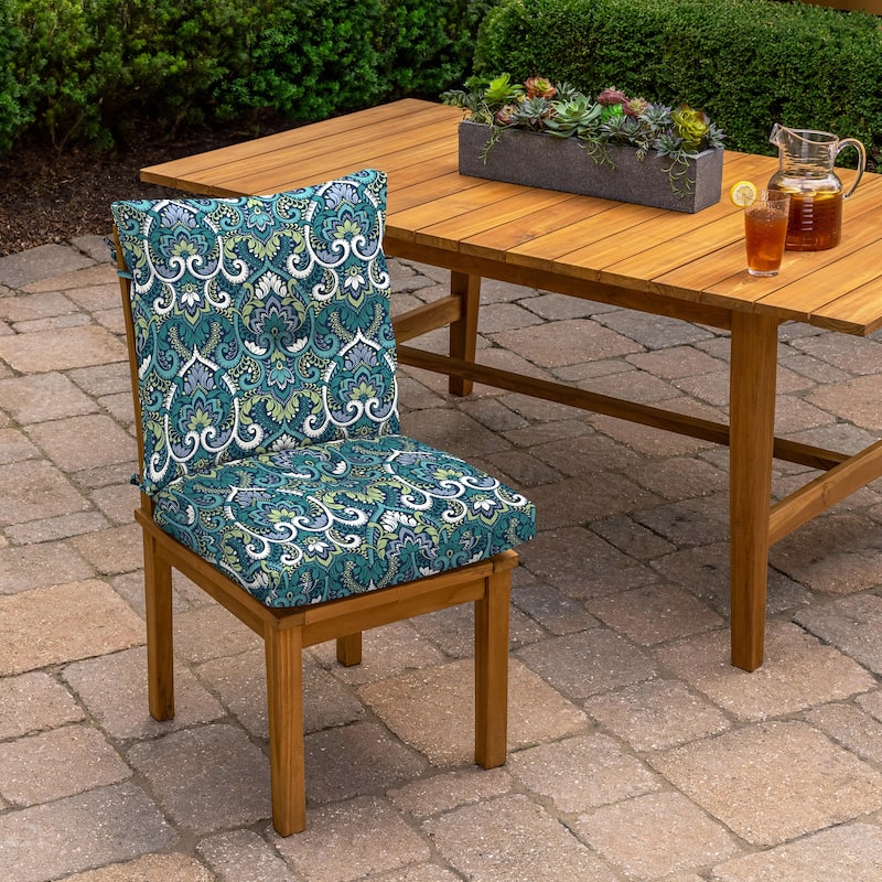 ARDEN Outdoor Plush Modern Tufted Blowfill Dining Chair Cushion, 21 x 40