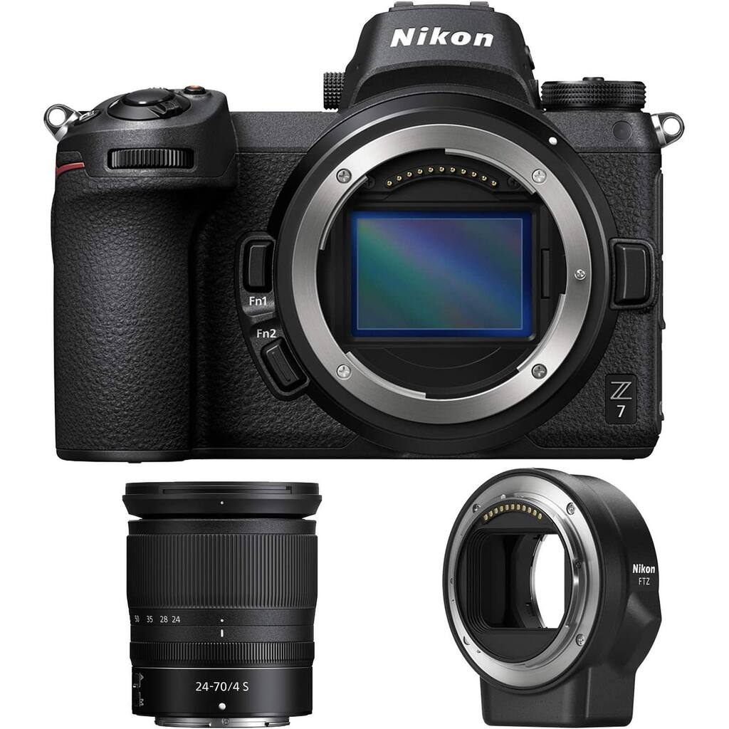 Nikon Z7 45.7MP FX Mirrorless Camera with Z 24-70mm Lens FTZ Adapter