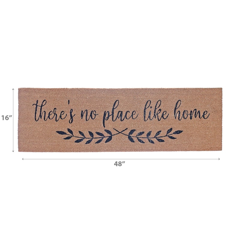 IH Casa Decor Coir Door Mat There'S No Place Like Home 16 X 48