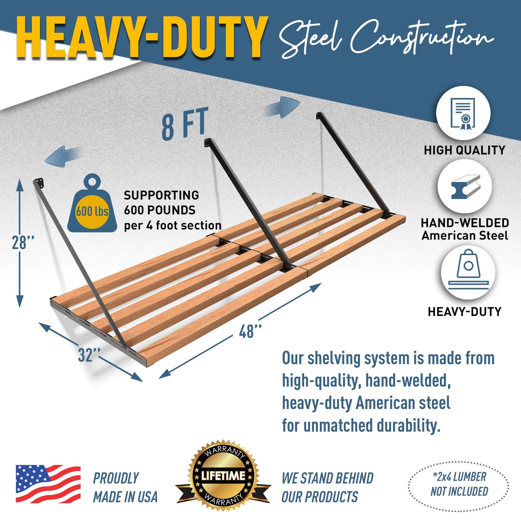 Koova Shelf Universal Garage Storage System Kit Universal Heavy Duty