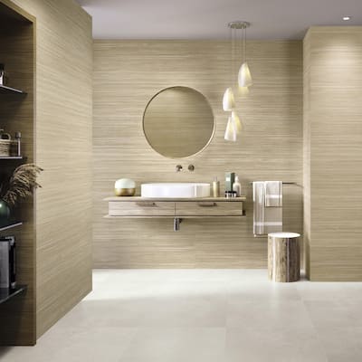 Merola Tile Larchwood Alder 15-3/4" x 47-1/4" Fluted Ceramic Wall Tile