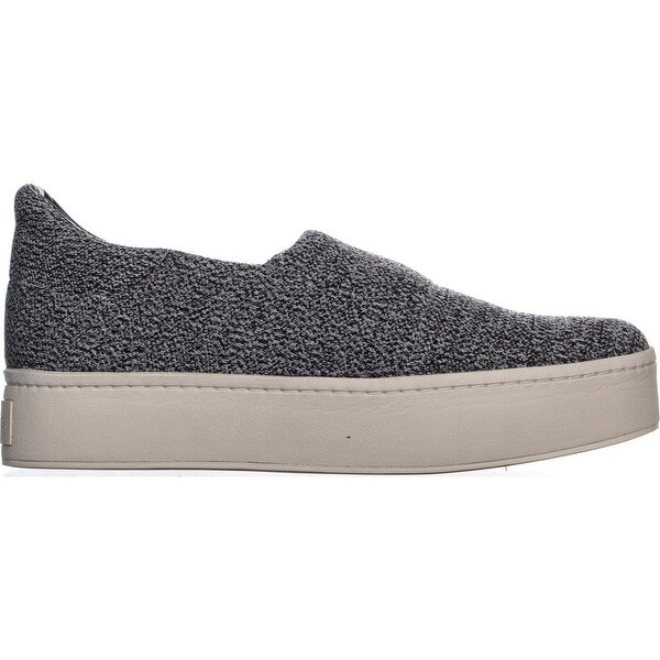grey platform slip on sneakers