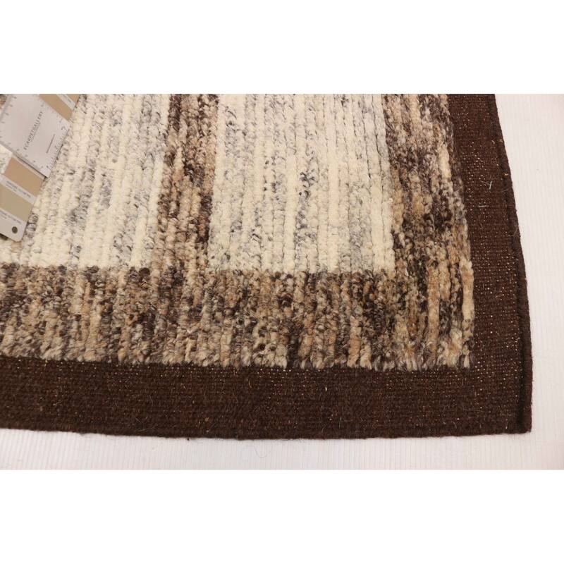 ECARPETGALLERY Hand-knotted Tangier Ivory Wool Rug - 8'0 x 9'11