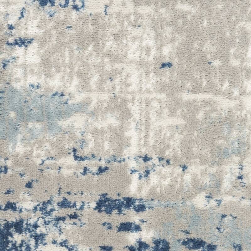 Caki Power Loomed Abstract Modern Durable Area Rug By HomeRoots - 144' X '26' X '0.32