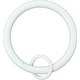 preview thumbnail 19 of 30, Set of 14 Solid Metal Window Drapery Curtain Panel Ring with Eyelet, 1.5" Inner Diameter, Fits Up to 1.25" Rod