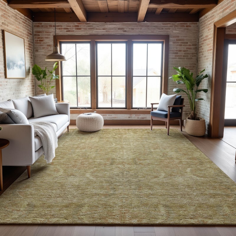 Premium Washable Super Soft Traditional Mayfield Rug - Wheat - 8' x 10'