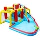 preview thumbnail 3 of 6, 7 In1 Inflatable Slide Water Park Bouncing House Outdoor Soccer - 177"