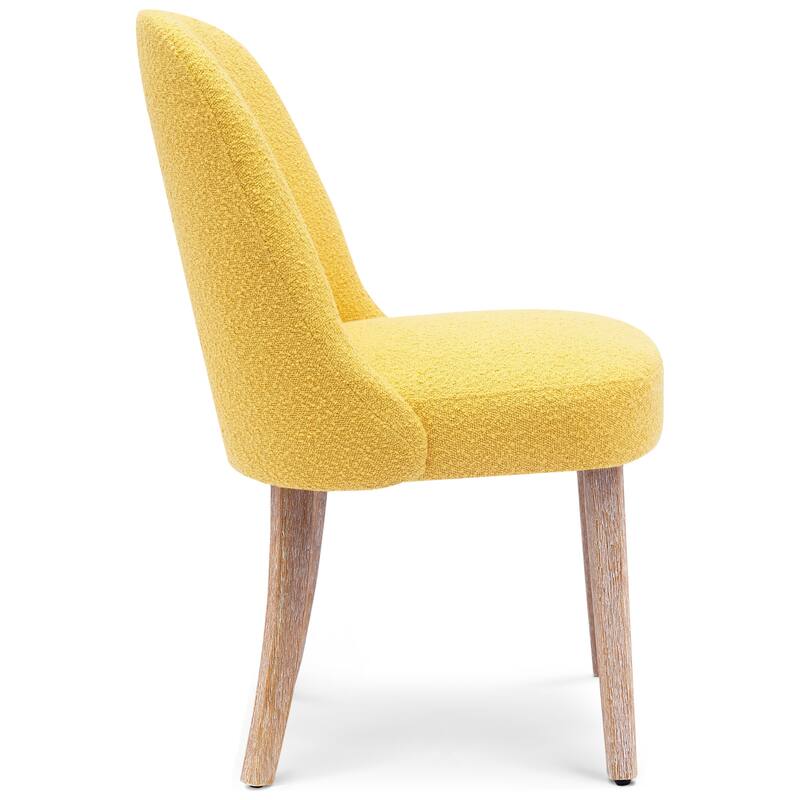 Boucle Polyester Upholstered Side Chair - Water/ Stain Resistant (Set of 4)