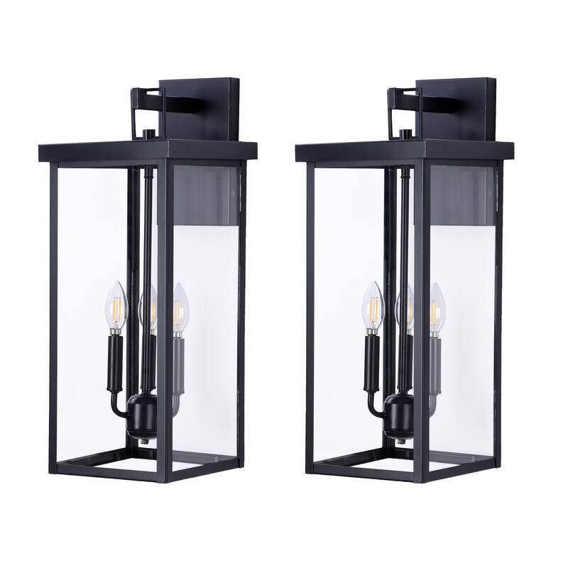 Outdoor Iron Rectangular Wall Light