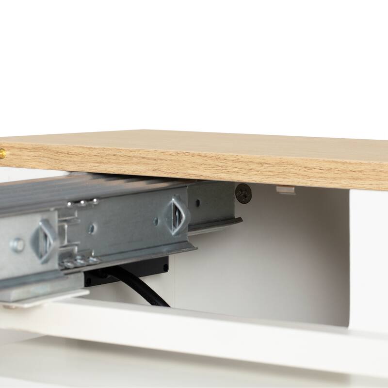 Modern Extendable Dining Table with Rolling Wheels and Integrated Power Outlet for Versatile Spaces