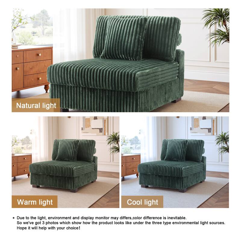 Cotton Flannel Armchair Sofa Corner Chairs for Living Room