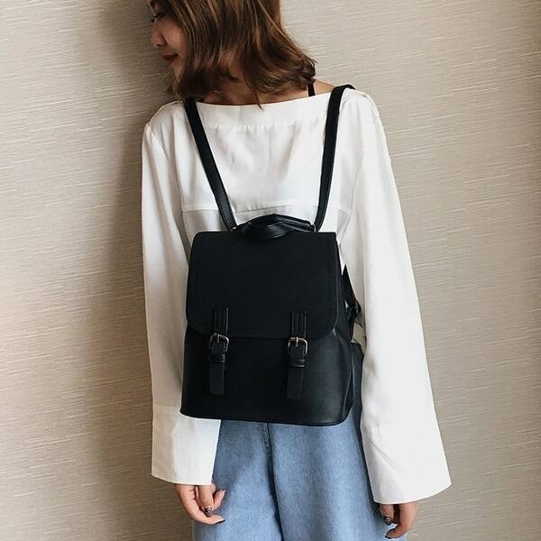 Shop Women Fashion Casual Zipper Softback Preppy Style Shouer Bag