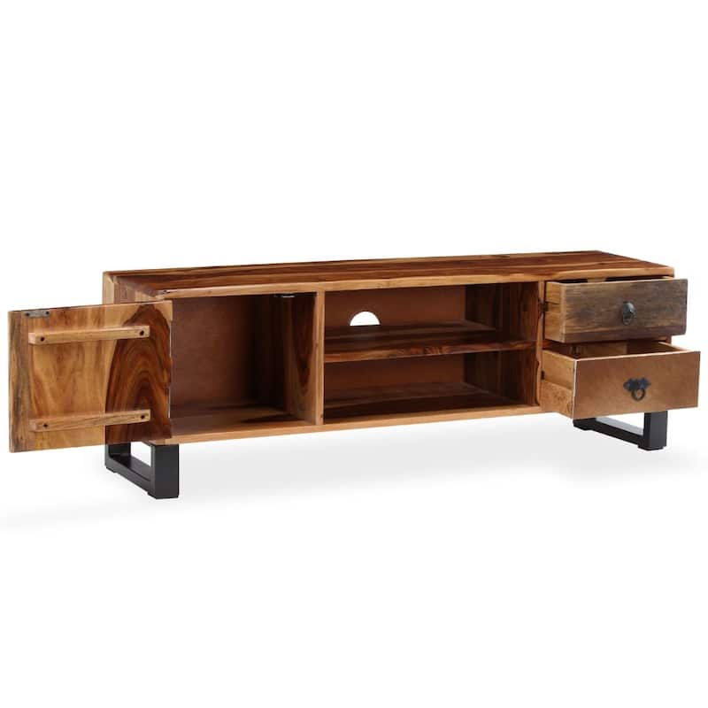 vidaXL TV Stand Solid Wood Sheesham 47.2"x11.8"x15.7"