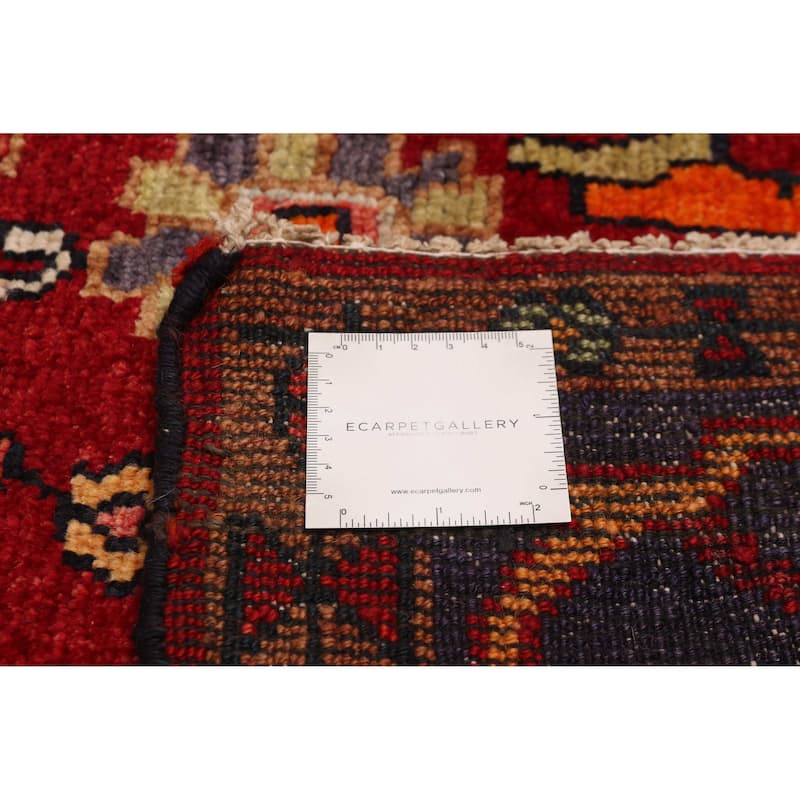 ECARPETGALLERY Hand-knotted Andelz Red Wool Rug - 4'9 x 7'4