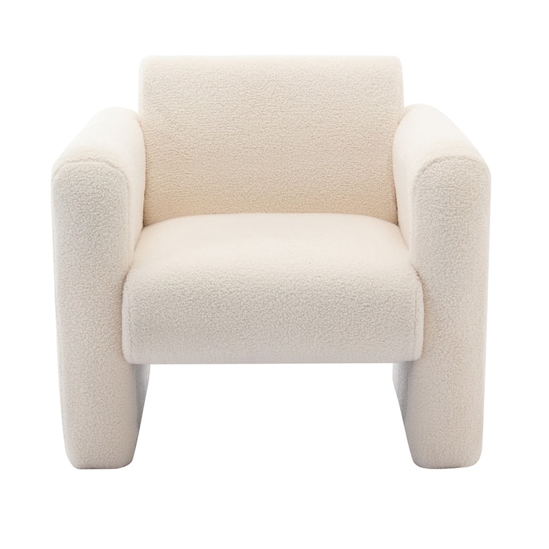 Modern Accent Arm Chair with Back and Pillow
