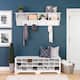 Prepac 24 pair Shoe Storage Cubby Bench, Multiple Finishes