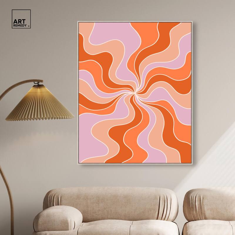 Carnaval Retro Curves II Canvas by Art Remedy