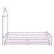 preview thumbnail 8 of 7, Full Size Metal Platform Bed,House-Shaped Headboard Design,two drawers,Pink