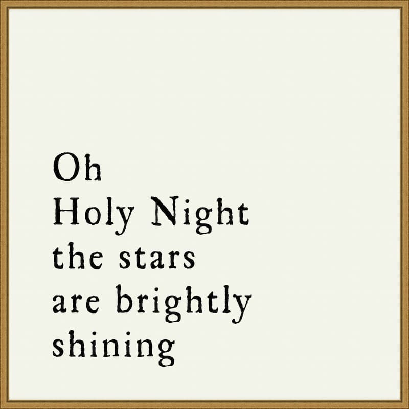Oh Holy Night by Amanti Art Portfolio Framed Canvas Wall Art
