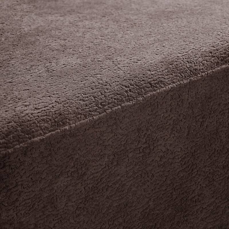 116" Curved Sectional Sofa with Pillows, No Assembly Required