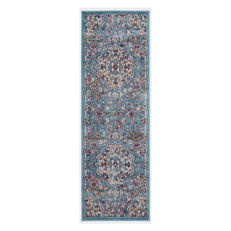 Aurelia Lyni Blue Medallion Area Rug