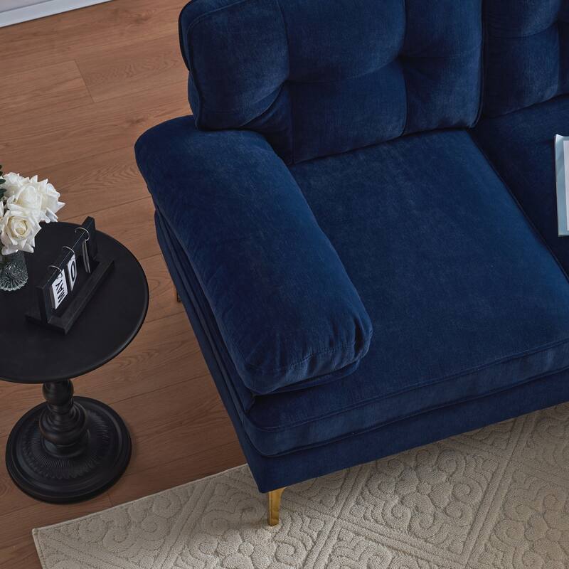 Modern Sectional Sofas Couches Velvet L-Shaped Couches