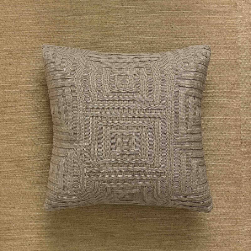 Split P Stone Concentric Square Pillow Cover