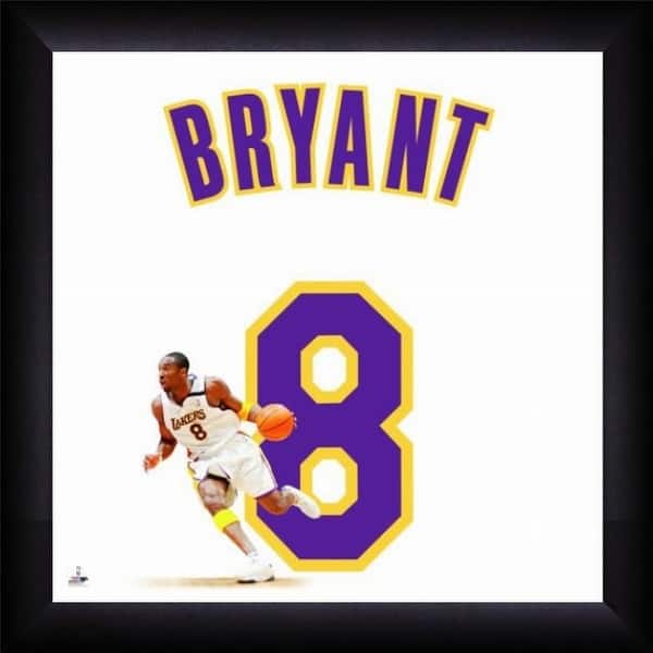 Shop Kobe Bryant Framed 20x20 Los Angeles Lakers White 8 Jersey Photo Overstock 30780628