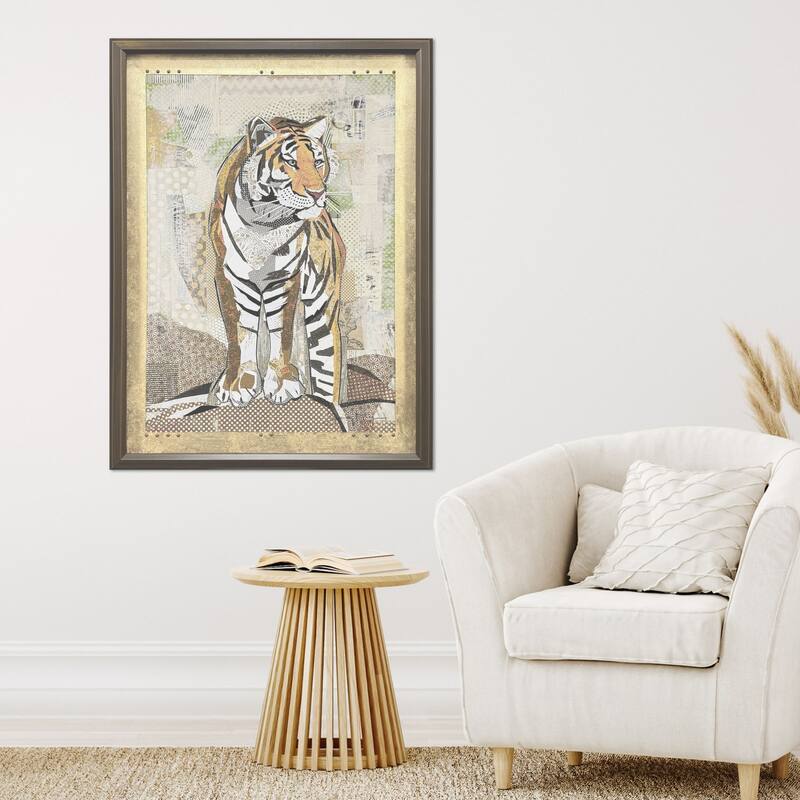Paragon Tiger Strength Framed Art - Wood