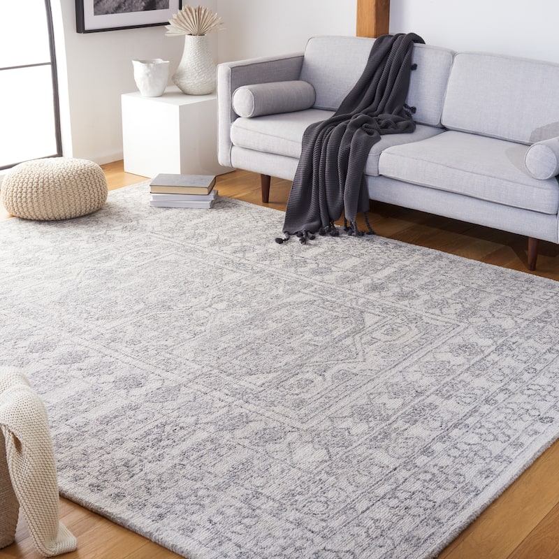 SAFAVIEH Handmade Marquee Ceciel Rug - 8' x 10' - Ivory/Grey