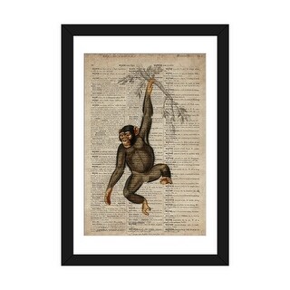 iCanvas quot Dictionnaire Universel Chimp quot by FisherCraft Bed Bath