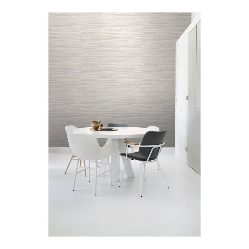 ESTA Home Cabana Cream Faux Grasscloth Wallpaper - 20.5 x 396 x 0.025