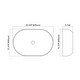 preview thumbnail 10 of 12, Dowell Ceramic Vessel Sink - Oval