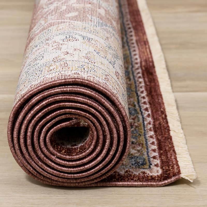 Olivia Collection - Classic Elegant Border Area Rug