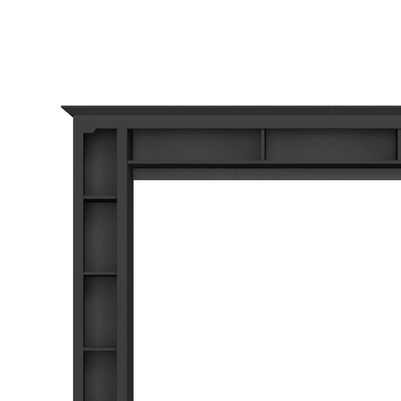 4-Piece Modern Entertainment Center Wall Unit with Bookshelves - All-in-1 Large TV Stand for TVs Up to 80"