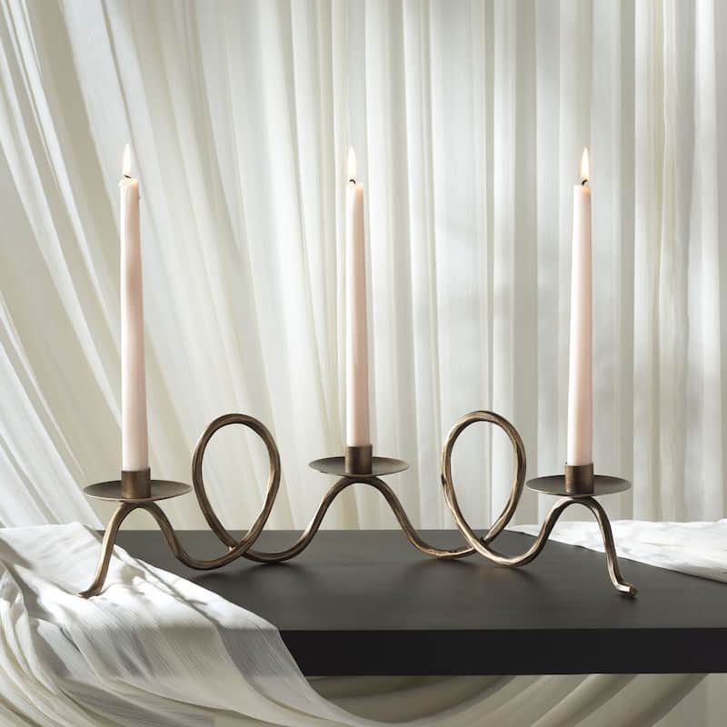 SAFAVIEH Home Cian Candle Centerpiece - 19"W x 8"D x 6"H