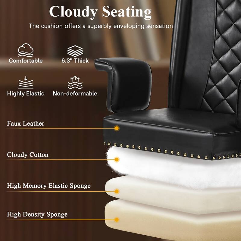 Adjustable Home Office Desk Chair Desk Chair Executive Office Chair Computer Chair Ergonomic Mid Back with 360° Swivel