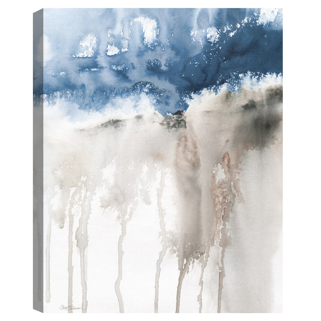 Windy Cliff 1 Blue by Carol Robinson Canvas Art Print