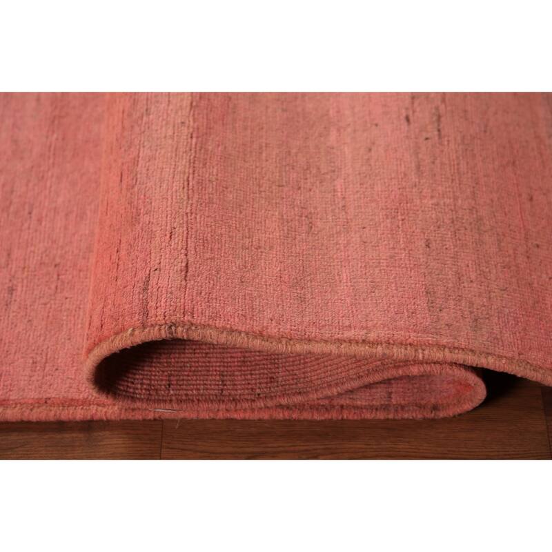 Pink Gabbeh Modern Area Rug Handmade Oriental Wool Carpet - 5'6" x 8'1"