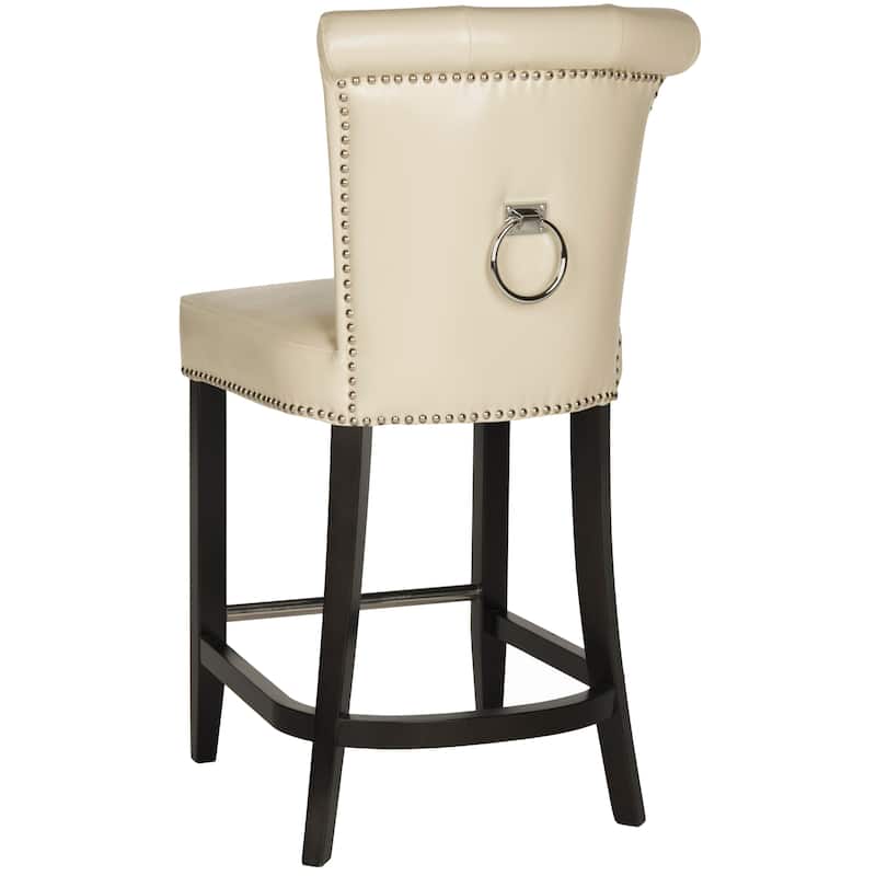 SAFAVIEH Addo Flat Cream Ring Counterstool - 19.6" x 24.2" x 39.8"