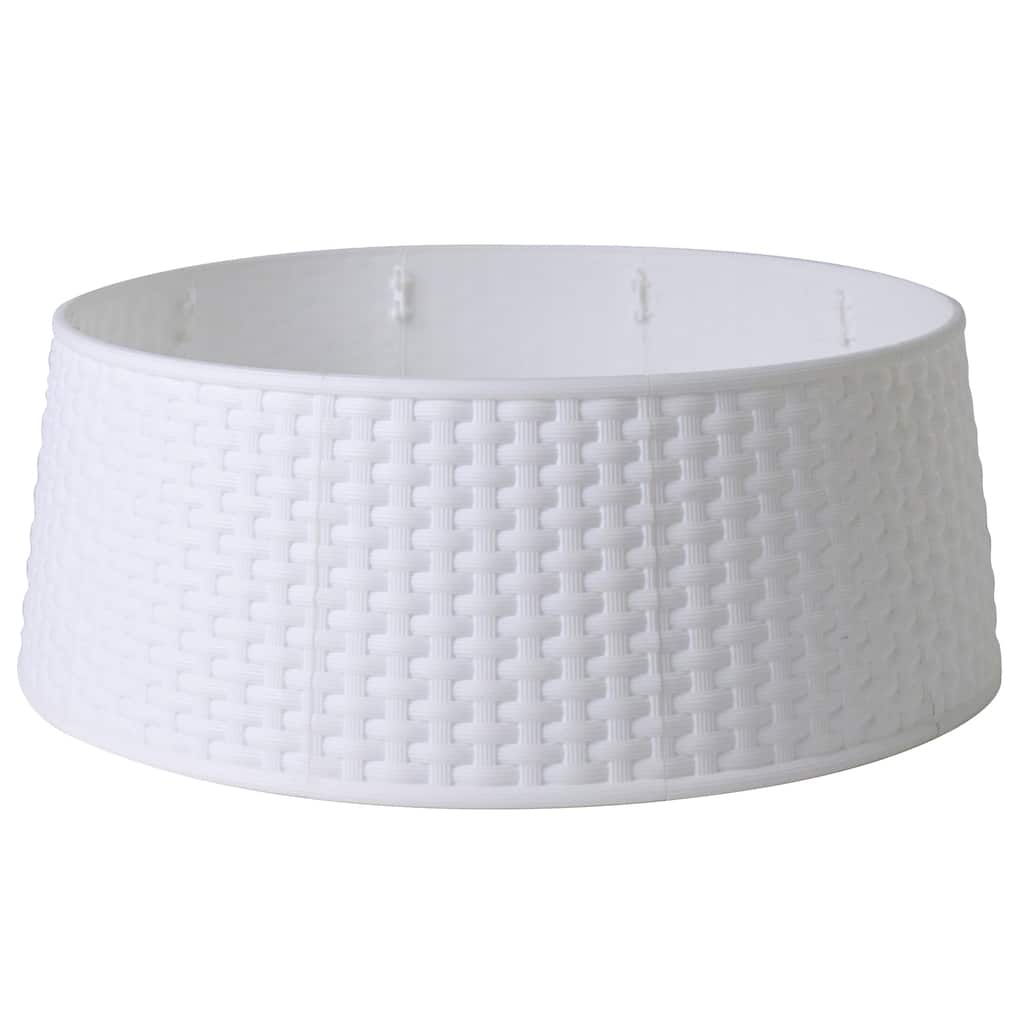 21" Rattan Pattern Medium Christmas Tree Collar