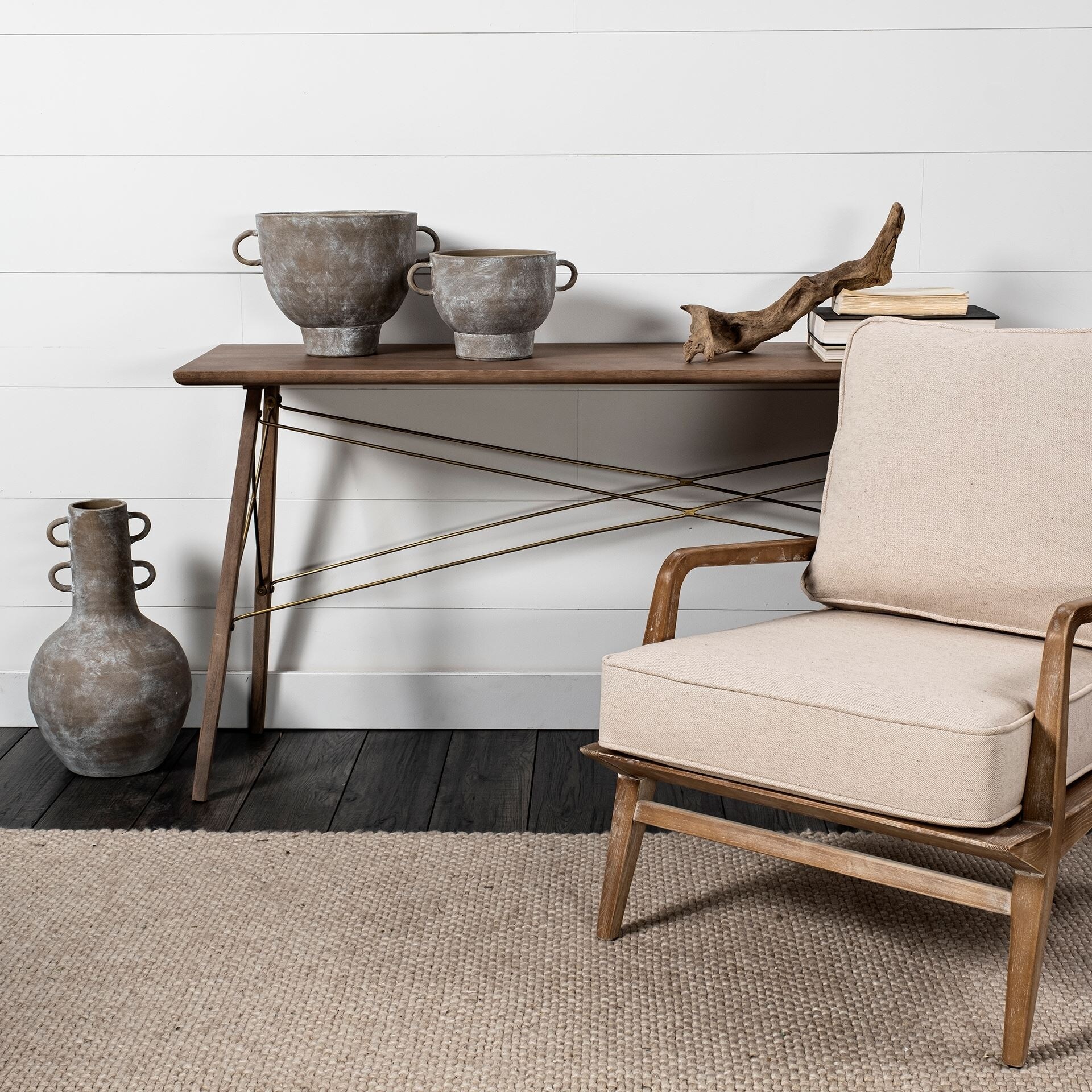 Rodney wood sales arm chair