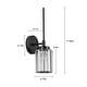 preview thumbnail 46 of 103, Modern Black 1/2/3/4/5-Light Bathroom Crystal Vanity Light Wall Sconces