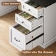 preview thumbnail 7 of 33, Executive Desk Drawers Home Office Desk Storage Cabinet