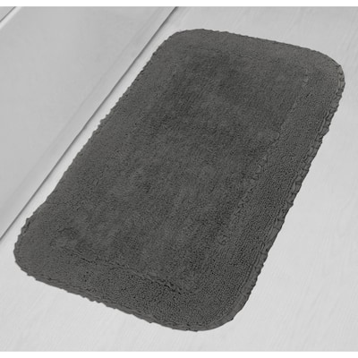 Radiant Collection Bathroom Rug, Cotton Soft, Water Absorbent Bath Rug, Non Slip Shower Rug Machine Washable 24"x40" Rectangle