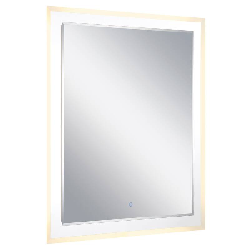 Kovacs P6109B 31-5/8" W x 39-1/2" H Modern Rectangular Frameless - Natural