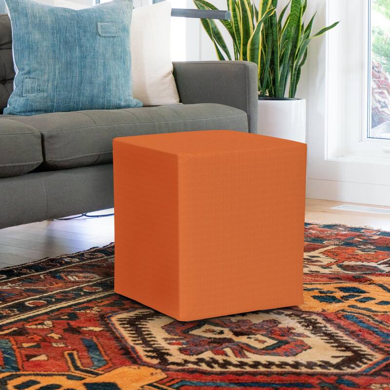 Allan Andrews Universal Outdoor Square Patio Ottoman with Cover, Seascape Collection - Seascape Canyon