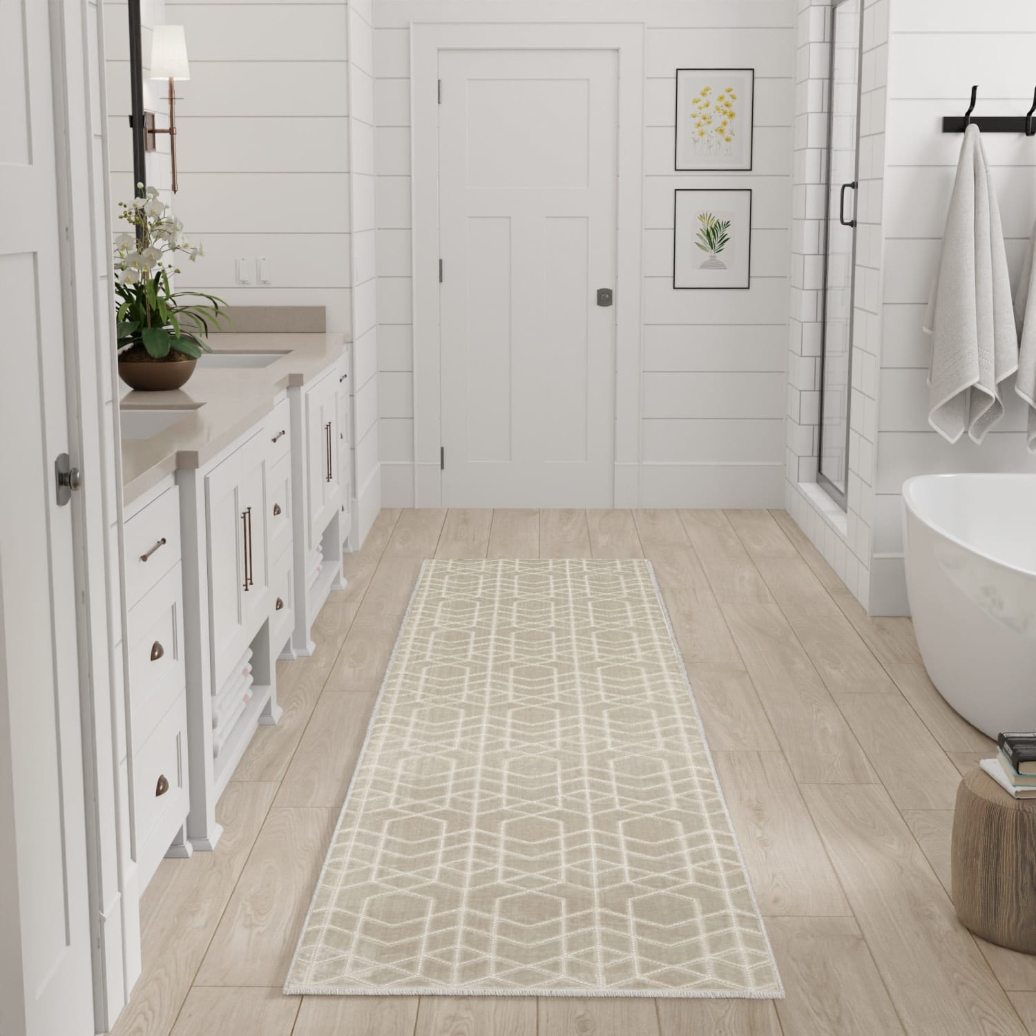 Nourison Washable Charm Indoor only Geometric Area Rug